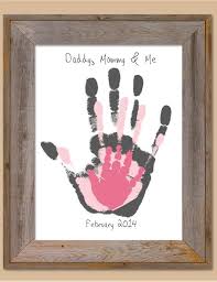 Parent Grandparent Child Handprint Art Personalized Child 39 S Room Parent Father 39 S Day Valentine 39 S Family Hand Prints Diy Baby Stuff Baby Crafts
