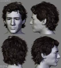 Ayrton Senna Hair Dani Garcia Zbrush Hair Hair Reference Model Hair