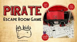 Colourful family fun or birthday party printable game. Pirate Escape Room Game For Kids Pirate Books For Kids