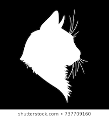 Cat Head Silhouette Images Stock Photos Vectors Shutterstock Cat Vector Black Cat Art Silhouette Images