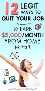 How To Earn Money From Home 12 Real Work From Home Jobs Work From Home Jobs Earn Money From Home Money From Home