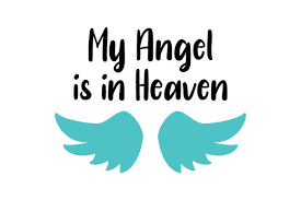 Download My Angel Is In Heaven Svg Cut File By Creative Fabrica Crafts Creative Fabrica PSD Mockup Templates