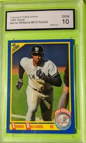 Maybe you would like to learn more about one of these? Free Bernie Williams Rookie Card Graded Gem Mint 10 Sports Trading Cards Listia Com Auctions For Free Stuff