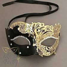 Black And Gold Masquerade Mask Masquerade Venetian Filigree Eye Black Gold Gold Masquerade Mask Black Masquerade Mask Masquerade Mask Diy