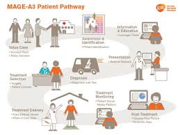 Patient Pathway Infographic On Behance Infographic Pathways Journey Mapping
