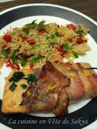 La Cuisine En Fete De Sakya Saumon Au Bacon Et A L Erable Recette Saumon Saumon Cuisine