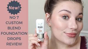 no7 custom blend foundation drops review demo