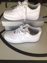 Air Force 1 Low All White Low Top Air Force 1 S Have Only Been Worn Once No Scuffs Stains Tears Or Holes On Shoe In Grea Nike Fashion Sneakers Nike On Shoes
