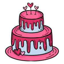 Vector illustration with cake, candle, garland, bunny, teddy bear, gift box and. Doodle Valentine Cake Hand Drawn Transparent Png Svg Vector File