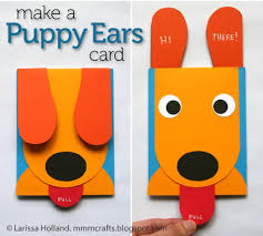 Homemade birthday cards for kids to make blow up the balloon card. Make A Puppy Ears Card Kids Cards Homemade Birthday Cards Card Craft