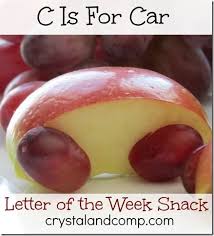 Letter Of The Week Snack C Is For Car Letter Of The Week Letter C Activities Preschool Cooking