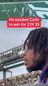 He needes Colts to win for 27K 👀 Anthony Richardson made sure that  happened ✅🔥 #nfl #footballtiktok #colts #indianapoliscolts  #anthonyrichardson #nflfootball #sports