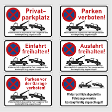 Parken verboten ausdrucken kostenlos : Parkplatz Schild Parken Verboten Parkverbot Aufkleber Abschleppen S002 Ebay