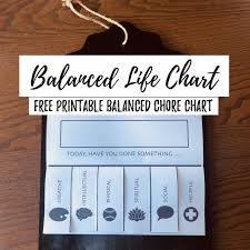 Balanced Life Chart Create Together Diy Projects To Do