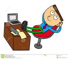 A boss at ease stock illustration. Illustration of employee - 26071532