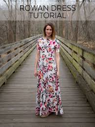 How To Sew A Knit Maxi Dress Using The Rowan Sewing Pattern Megan Nielsen Patterns Blog Maxi Dress Pattern Sewing Diy Maxi Dress Sew Maxi Dresses