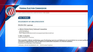 On june 29, 2021, the federal election commission received a petition for rulemaking asking the commission to amend its existing regulations regarding reporting Maga Patriot Party Files With Federal Election Commission Abc4 Utah