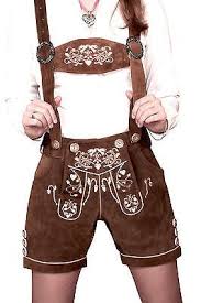 Engelleiter Women S Traditional Costume Lederhosen Pants Shorts Doves Embroidery Estilo Feminino Trajes Masculinos Roupas