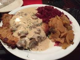 Pair it with an awesome gravy over some. Pork Schnitzel With Mushroom Cream Sauce Excellent Choice Picture Of Hildegard S German Cuisine Huntsville Tripadvisor