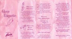 1950s Gloves Etiquette Styles Trends Pictures Vintage Gloves Etiquette Etiquette And Manners