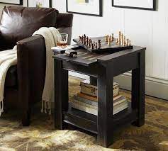 Dawson Game Side Table Game Room Furniture Home Decor Industrial Chic Living Room