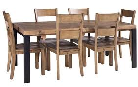 Shop with afterpay on eligible items. Urban Loft Reclaimed Pine Industrial Extending Dining Table And 6 Chairs Cfs Furniture Uk