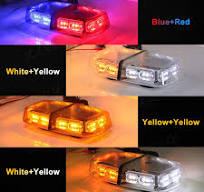 LINKITOM LED Strobe Light, 12V-24V Amber 40 LED Warning Safety