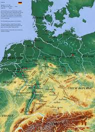 Germany is located in central europe. Germany Physical Map Physicalmap Org