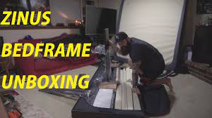 Find out what is the best zinus bed frames on the market today. Zinus Deluxe Faux Leather Bed Frame Unboxing 4k Youtube