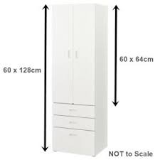 They may be small now, but children grow up fast! Ikea Stuva Fritids 60 X 128 Childrens Wardrobe White Collection Warrington New Ebay