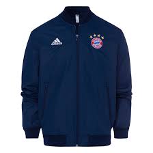 Adidas Anthem Jacket Blau Offizieller Fc Bayern Fanshop