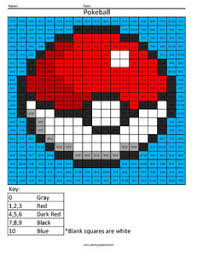 Count to 100 by ones and by tens. Pokeball Practice Addition Coloring Squared