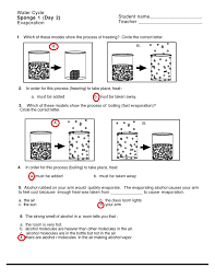 Students must also list the order in which each of the layers forms. Water Cycle Worksheet S Answers
