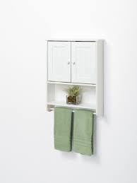 Shop for bathroom cabinet towel bar online at target. Bathroom Ideas White Polished Wood Bathroom Storage Cabinet With Open Shelf And Towel Bar