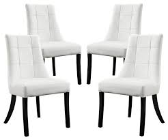 Don't hesitate to buy one! Noblesse Dining Chair Faux Leather Set Of 4 Transitional Dining Chairs By Modway