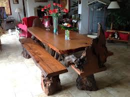 Find rustic bench from a vast selection of dining sets. Rustic Live Edge Redwood Dining Table With Rustic Chairs And Benches Rustikal Esszimmer Nashville Von Littlebranch Farm Houzz