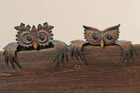 Zaungucker Eule Zaunhocker Zaundeko Zaunfigur Metall 551110 Gartenfigur Owl Crafts Lion Sculpture Sculpture