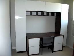 Fitting for homes and offices alike. Davidson Wall Unit Desk In Java White Contempo Space Blog