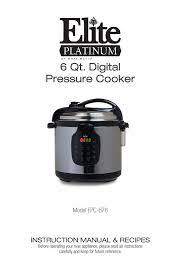 Cooks essentials pressure cooker recipes. Cook S Essentials K41143 Epc 678 Instruction Manual Manualzz