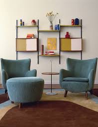 The 3 bookcases facing the living room serve as all kinds of storage. Living Room Bookshelf Houzz