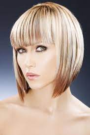 Pin On A Line Bob With Bangs