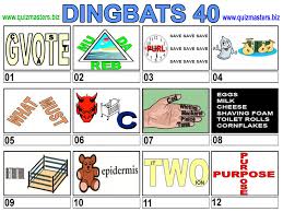 Solve and find the answers to these fun online dingbats puzzles. Dingbats