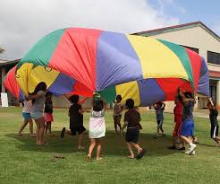 These ideas can help you find a new gym class game or two. Giant Multi Colored Parachute