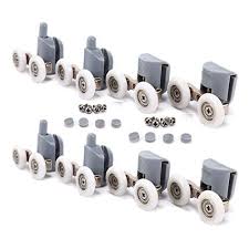 15 58 Shower Door Rollers Topray 4pcs Top 4pcs Bottom Sliding Enclosure Door Glass Roller Replacement Do Shower Door Rollers Glass Shower Doors Glass Door