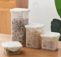 Sealed Plastic Food Storage Containers Square with Scale 650 ML