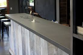 Putting in your own concrete for a counter may. Concrete Bar Top Craftsman Home Bar San Francisco By Concrete Craftsman