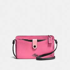 Once this is done, the user should be able to open the new window. Coach F28337 Noa Pop Up Messenger In Colorblock Bright Pink Multi Dark Gunmetal Coach Accessories