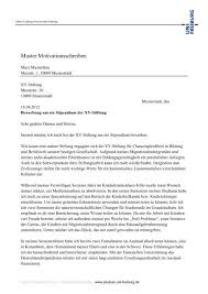 Studienbegleitend bietet das bka zahlreiche. Motivationsschreiben Beispiel Stipendium