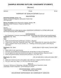 Free Resume Outline Templates And Step By Step Guide Hloom