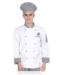 Buy chef uniform, chef jackets, chef aprons, chef pants and chef hats online at an affordable price. Buy White Double Breasted Chef Coat With Check Pattern For Men Online Best Prices In India Uniform Bucket Uniform Bucket